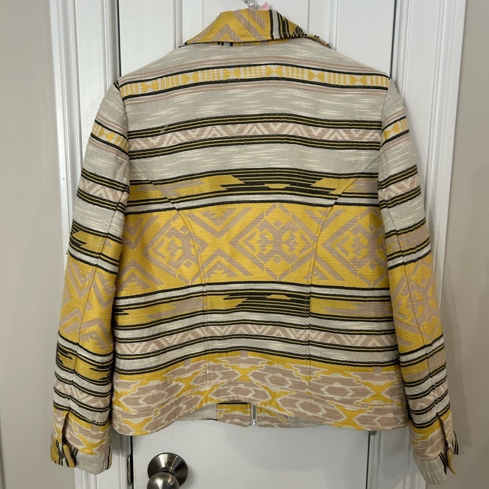 Chico's Multicolor Aztec Striped Bomber Jacket - Picture 2 of 4